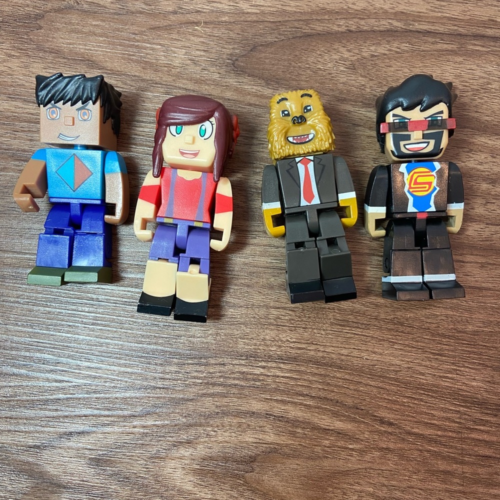 Tube Heroes 2015 Jazwears Set Of 4 You Tube Action Figures